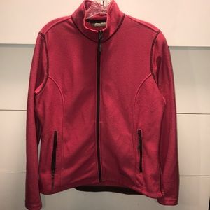 Pink base layer zip up.